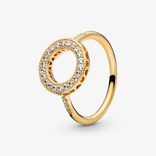 Golden Halo Sparkle Ring